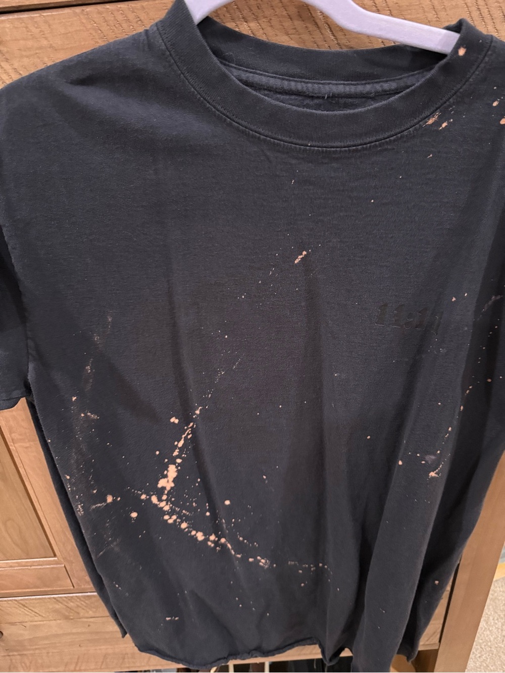 Pebby Forevee 

11:11 ANGEL NUMBERS BLEACHED OUT SIDE SLIT TEE size L no tag